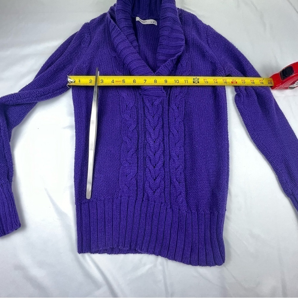 Old Navy - Women’s Small Cowl Neck Sweater - Purple - Picture 6 of 9